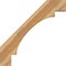 Ekena Millwork 4"W x 34"D x 34"H Merced Rough Sawn Knee Brace, Western Red Cedar BRC04X34X34MRC00RWR - alternate 4